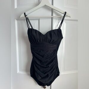 Magicsuit Classic Black Ruched One Piece Swimsuit